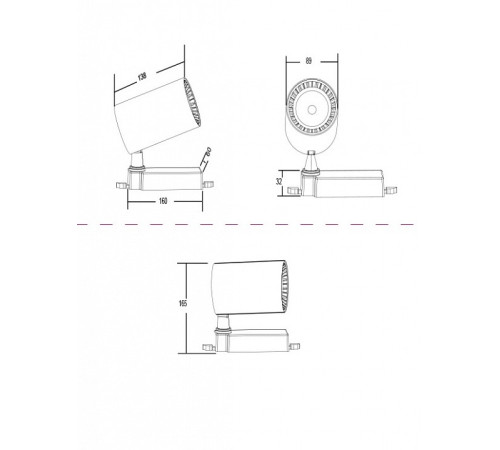Светильник на штанге Maytoni Technical Vuoro TR029-3-30W4K-W