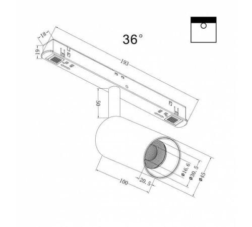 Светильник на штанге Maytoni Focus LED TR032-2-5W4K-M-B