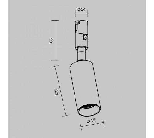 Светильник на штанге Maytoni Focus Led TR201-1-10W3K-M-B
