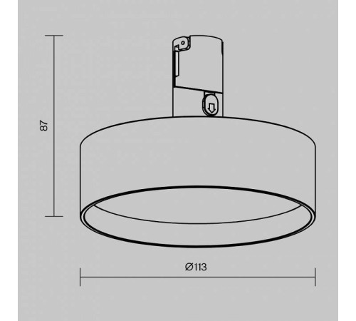 Светильник на штанге Maytoni Zon TR204-1-12W3K-B