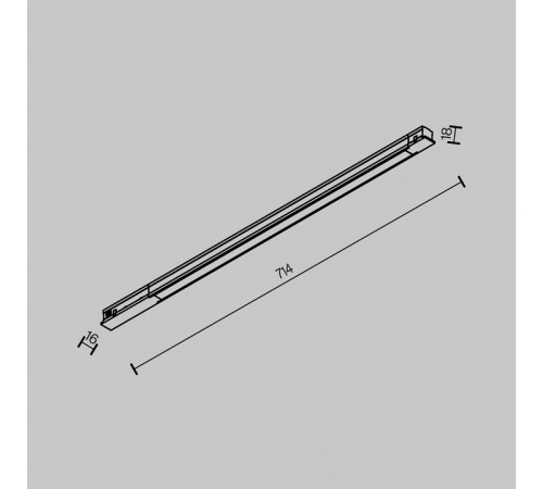 Накладной светильник Maytoni Technical Basis TR231-2-15W4K-B