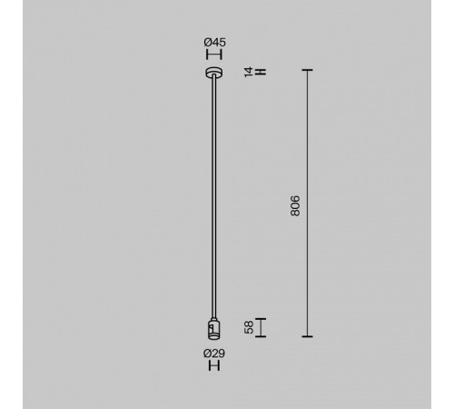 Основание на штанге Maytoni Flarity TRA159C-SL1-PT
