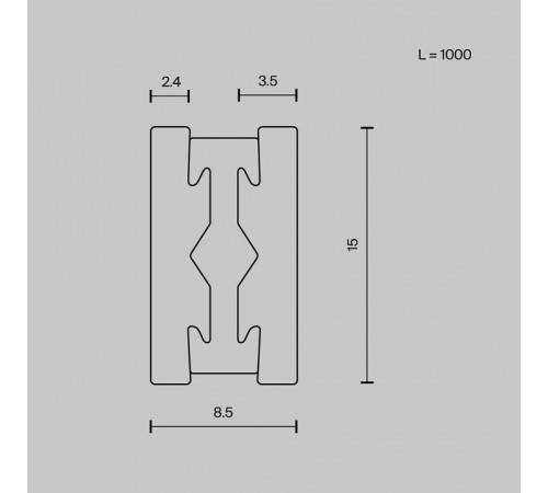 Шинопровод подвесной Maytoni Flarity 1 м TRX154-111PT