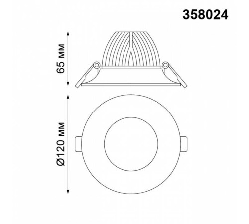 Встраиваемый светильник Novotech Glok 358024