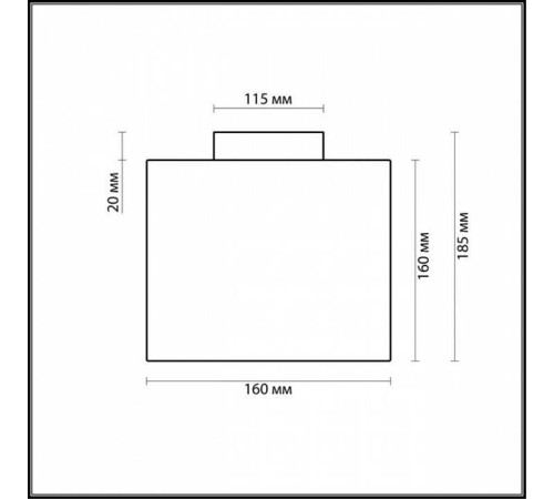 Накладной светильник Odeon Light Cross 2407/1C
