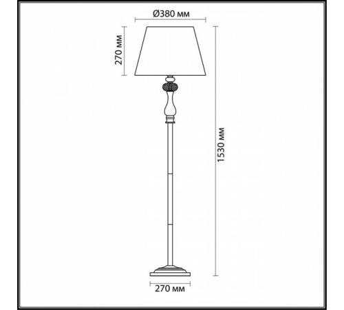 Торшер Odeon Light Gaellori 3393/1F