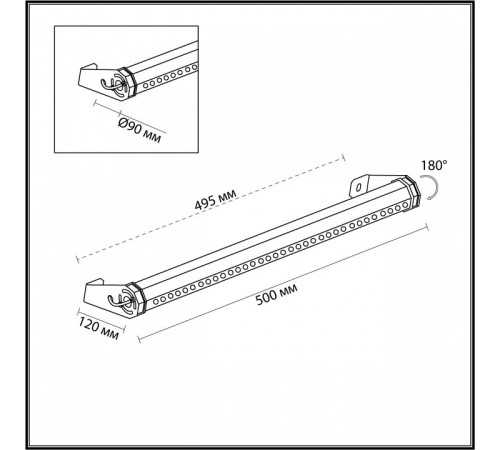 Накладной светильник Odeon Light GRAZE 7040/14WL