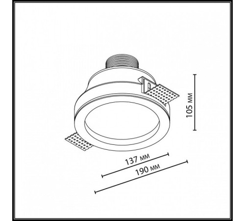 Встраиваемый светильник Odeon Light HIGHTECH 7168/7CL