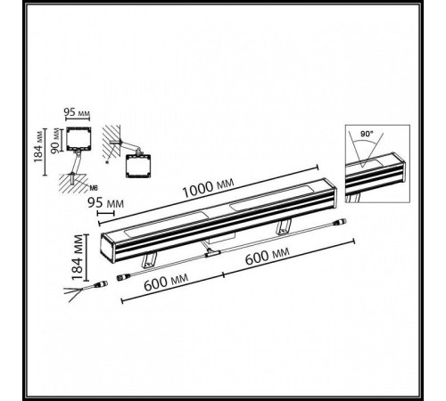 Наземный низкий светильник Odeon Light HIGHTECH 7186/80FL