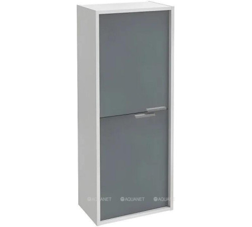 Шкаф-колонна Jacob Delafon Vivienne 40 см 2 двери белый блестящий/серый матовый EB1665-J5-J54