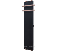Полотенцесушитель Allen Brau INFINITY 1800х440 мм черный матовый с рейлингом 2.0 и креплением медь браш 00325634