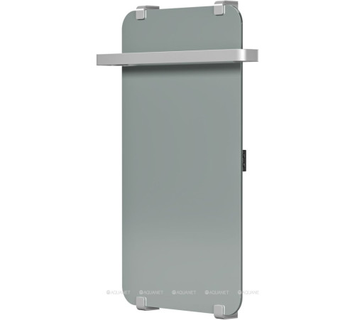 Полотенцесушитель водяной Allen Brau INFINITY 800х440 мм зеркальный с рейлингом 2.0 серебро браш 00325643