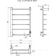 Полотенцесушитель водяной Тругор ПЭК сп серия 6 П 80х50 оружейная сталь ВГП 00354278