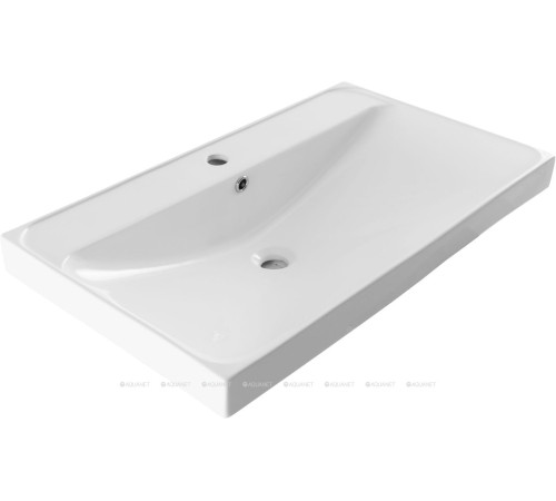 Комплект 1 Раковина керамическая накладная Aquanet Flash 812x470x195 мм 00333268