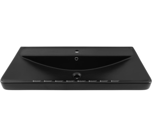 Раковина накладная Aquanet Ирис 1010х475х205 мм черный матовый 00329251