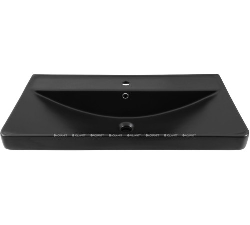 Раковина накладная Aquanet Ирис 905х465х205 мм черный матовый 00329250