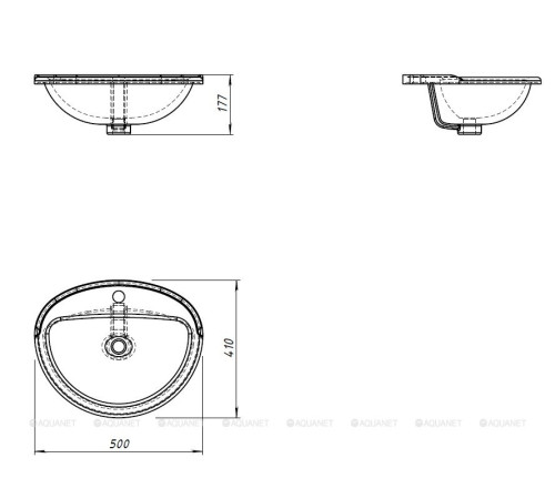 Раковина Aquanet Мини Марсель 55 00125592