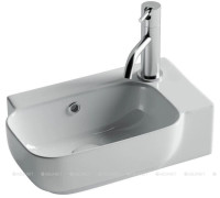 Раковина подвесная Ceramica Nova Element 403х249х140 мм левая белая CN6074L