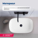 Раковина накладная Aquanet Elegant-3 600х380х150 мм керамическая белая 00326056