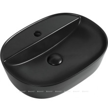 Раковина накладная керамическая Aquanet Lake 2 500х380х120 мм черный матовый LAKE-2-MB