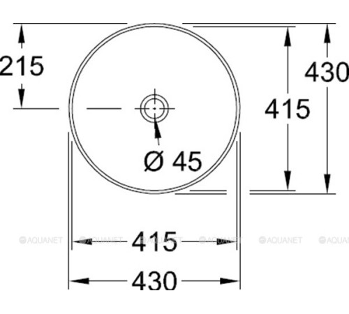 Раковина накладная Villeroy & Boch Artis 430x430x130 мм 41794301