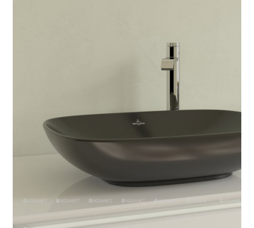 Раковина накладная Villeroy & Boch Loop & Friends 560x380 мм Ebony 4A4900S5