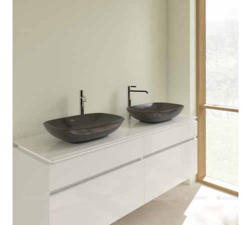 Раковина накладная Villeroy & Boch Loop & Friends 560x380 мм Ebony 4A4900S5