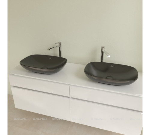 Раковина накладная Villeroy & Boch Loop & Friends 560x380 мм Ebony 4A4900S5