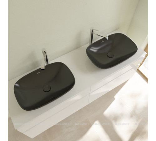 Раковина накладная Villeroy & Boch Loop & Friends 560x380 мм Ebony 4A4900S5