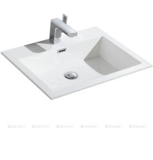 Раковина Vincea 60 см искусственный камень белый VCB-13600W