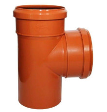 Тройник Sinikon НПВХ D 110 x 110 x 87° для наружной канализации 21300.R.B