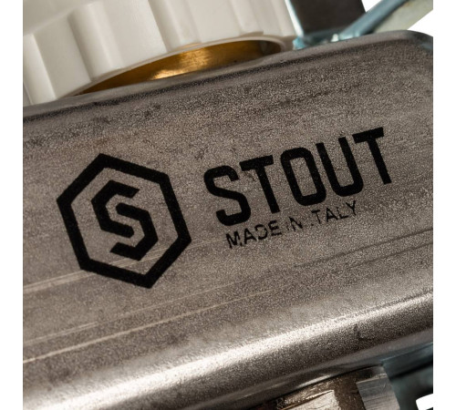 Коллектор из нержавеющей стали с расходомерами STOUT 8 выходов SMS 0917 000008