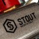 Коллекторная группа из нержавеющей стали с расходомерами STOUT 11 выходов SMS 0917 000011