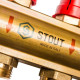 Коллектор распределительный латунный с расходомерами STOUT 10 выходов SMB 0473 000010