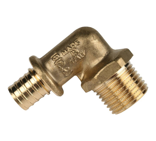 Угольник-переходник STOUT 16х1/2 с наружной резьбой аксиальный SFA-0005-001612