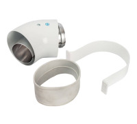 Отвод дымохода STOUT коаксиальный 45° DN 60/100 п/м SCA-6010-000045