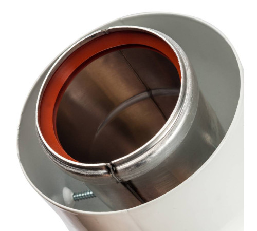 Отвод дымохода STOUT коаксиальный 45° DN 60/100 п/м SCA-6010-000045