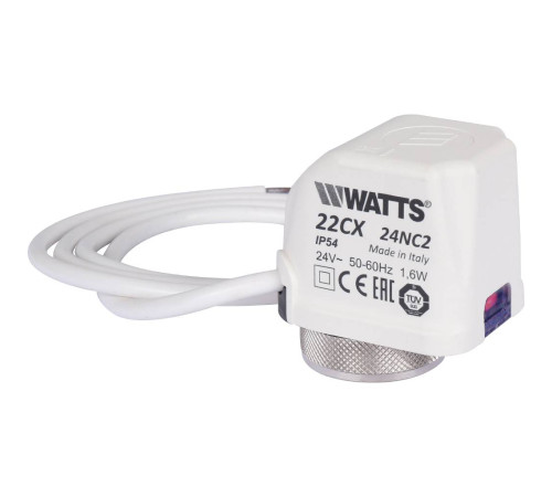 Сервопривод электротермический Watts 22CX24NC2 нормально закрытый 24 В 10029673