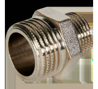 Ниппель переходной STOUT никелированный 1/2x3/8 НР-НР SFT-0004-001238