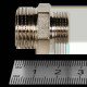 Ниппель переходной STOUT никелированный 1/2x3/8 НР-НР SFT-0004-001238