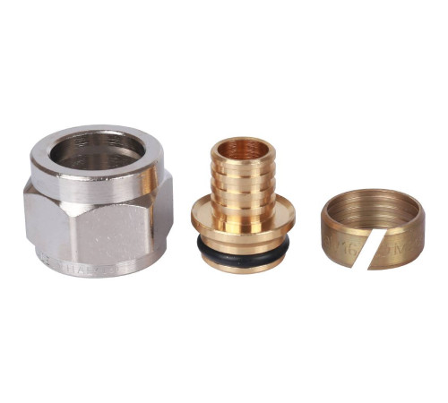 Фитинг компрессионный STOUT для труб PEX 16х2.2х1/2 SFC-0024-001622