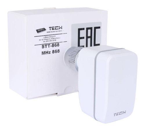 Привод термоэлектрический беспроводной TECH STT-868 белый STT-868
