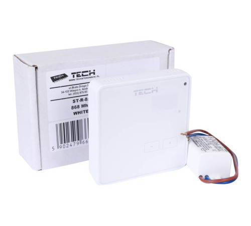 Беспроводной комнатный терморегулятор TECH R-8z белый WG.11.0540