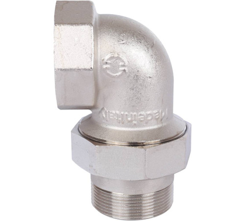 Соединение угловое разъемное STOUT американка ВН 2 O-ring никелированное SFT-0057-000002