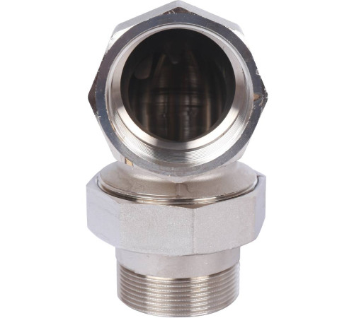 Соединение угловое разъемное STOUT американка ВН 2 O-ring никелированное SFT-0057-000002