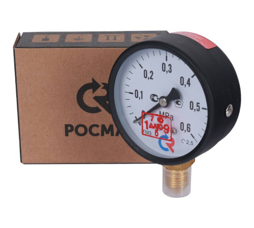Манометр общетехнический РОСМА ТМ-310Р.00 0-0.6 МПа G1/4 радиальный 63 мм 00000006771