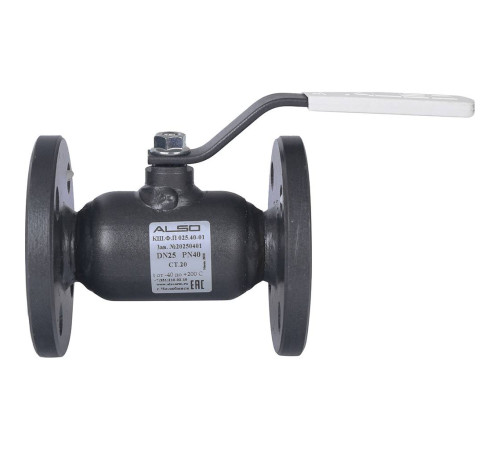 Кран шаровой фланцевый ALSO КШФП Ду 25 Ру 4.0 МПа полнопроходной сталь 20 КШ.Ф.П.025.40-01