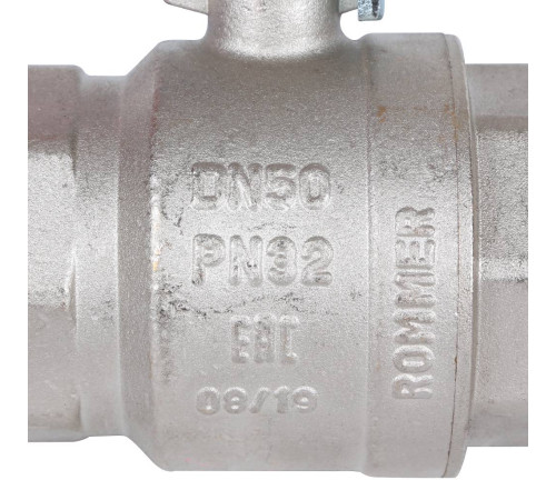 Кран шаровой ROMMER 2 ВР/ВР ручка рычаг RBV-0001-0110350