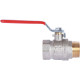 Кран шаровой ROMMER 1 ВР/НР ручка рычаг RBV-0002-0210325