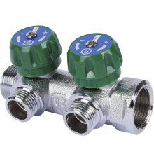 Коллектор регулирующий STOUT 3/4 2 отвода 1/2 плоское уплотнение SMB-6849-341202